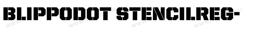BlippoDOT StencilReg字体转换